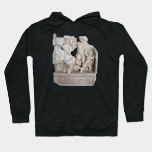 Roman Sebastieon Relief Of Agon, Aphrodisias Cut Out Hoodie